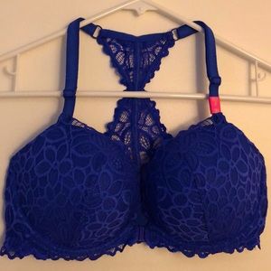 36d pink purple lace gentle push-up bra